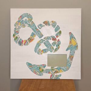 Custom Anchor Picture Frame – Lilly Sailboat Fabric, Nursery Wall Art